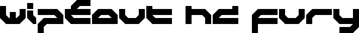 Wipeout HD Fury Font