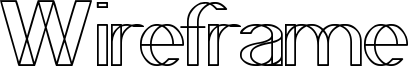 Wireframe Font