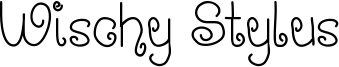 Wischy Stylus Font