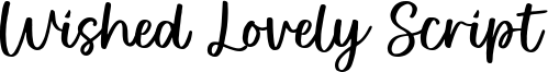 Wished Lovely Script Font