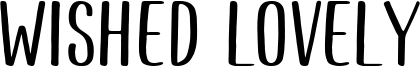 Wished Lovely Font