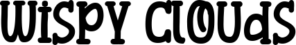 Wispy Clouds Font