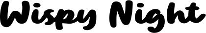 Wispy Night Font