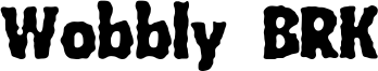 Wobbly BRK Font