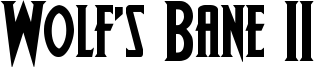 Wolf's Bane II Font