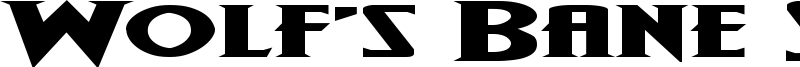 Wolf's Bane Super-Expanded Font