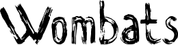 Wombats Font