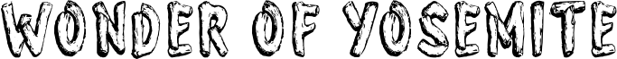 Wonder of Yosemite Font