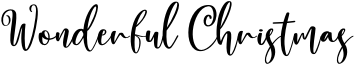 Wonderful Christmas Font