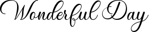Wonderful Day Font