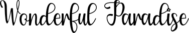 Wonderful Paradise Font