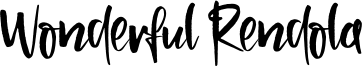 Wonderful Rendola Font