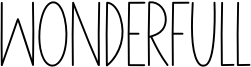 Wonderfull Font
