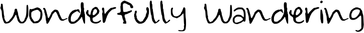 Wonderfully Wandering Font