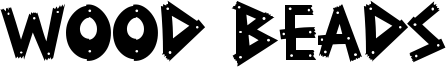 Wood Beads Font