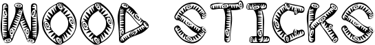 Wood Sticks Font