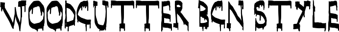 Woodcutter BCN Style Font