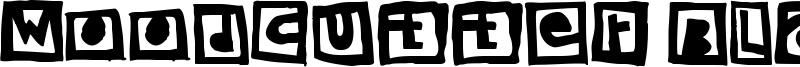 Woodcutter Black Square Font