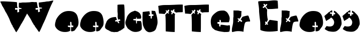 Woodcutter Cross Font
