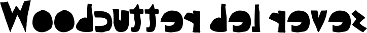 Woodcutter del reves Font