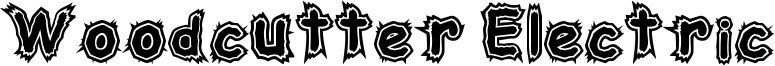 Woodcutter Electric Font