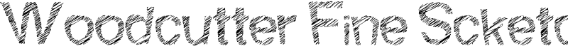 Woodcutter Fine Scketch Font