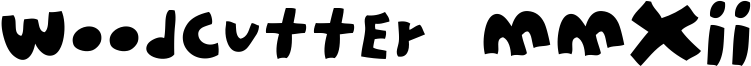 Woodcutter MMXII Font