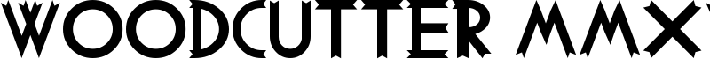 Woodcutter MMXV Font