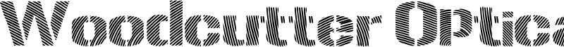 Woodcutter Optical Army Font