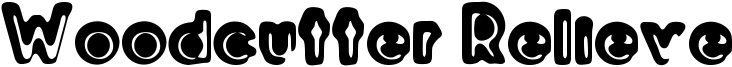 Woodcutter Relieve Font