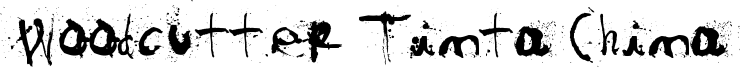 Woodcutter Tinta China Font