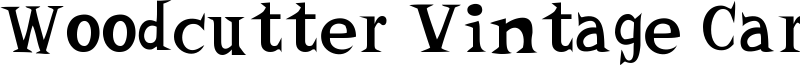 Woodcutter Vintage Cartoon Font