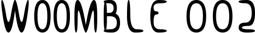 Woomble 002 Font