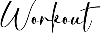 Workout Font