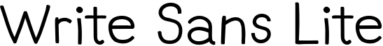 Write Sans Lite Font