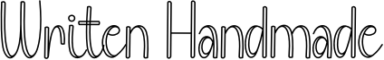 Writen Handmade Font