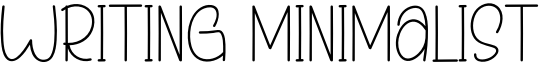 Writing Minimalist Font