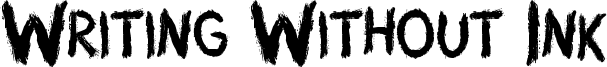 Writing Without Ink Font