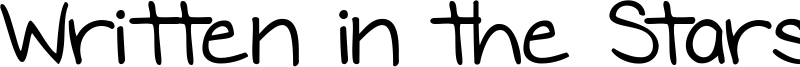 Written in the Stars Font