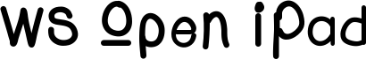 WS Open iPad Font