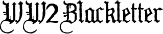 WW2Blackletter Font