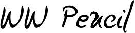 WW Pencil Font