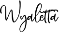 Wyaletta Font