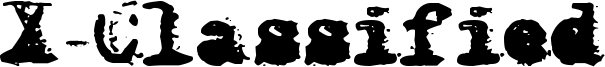 X-Classified Font