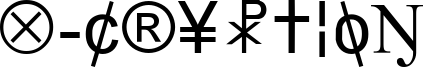 X-Cryption Font
