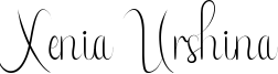 Xenia Urshina Font