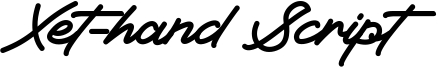 Xet-hand Script Font