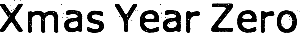 Xmas Year Zero Font