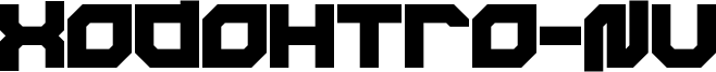 Xodohtro-Nu Font