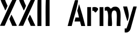 XXII Army Font